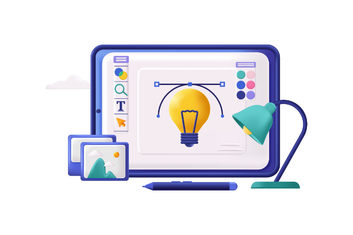 hero image de software y diseño